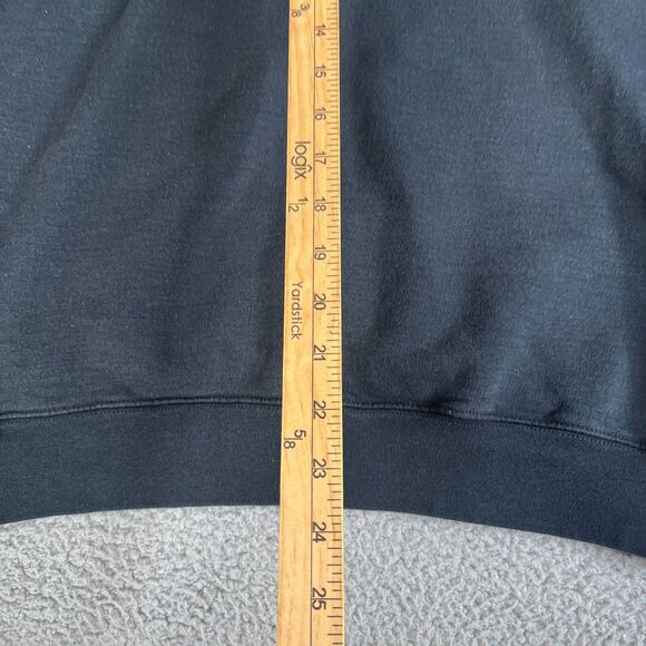 Thrasher Magazine Sweatshirt Mens M Black Flames Sweater Y2K Punk Emo Skater - Picture 7 of 14